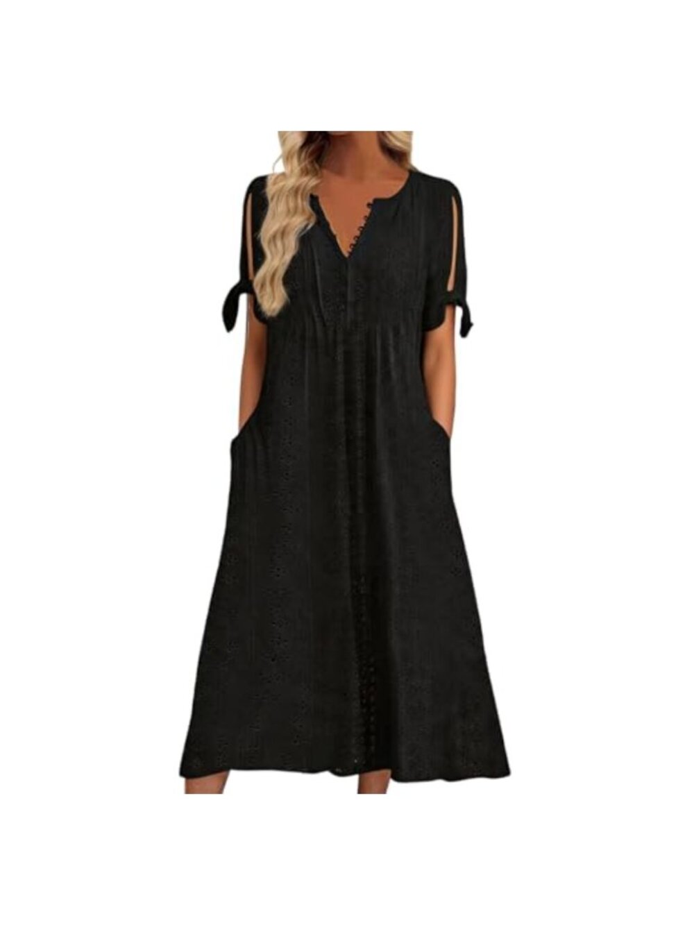Boho Maxi Dress for Women V-Neck Short Sleeve Floral Casual Elegant Summer